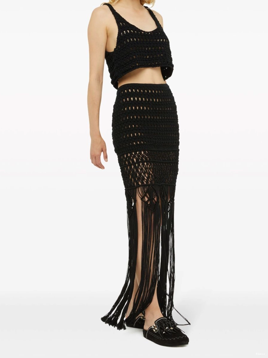 Cheap India To Women A Alanui Love crochet skirt Letter 0801